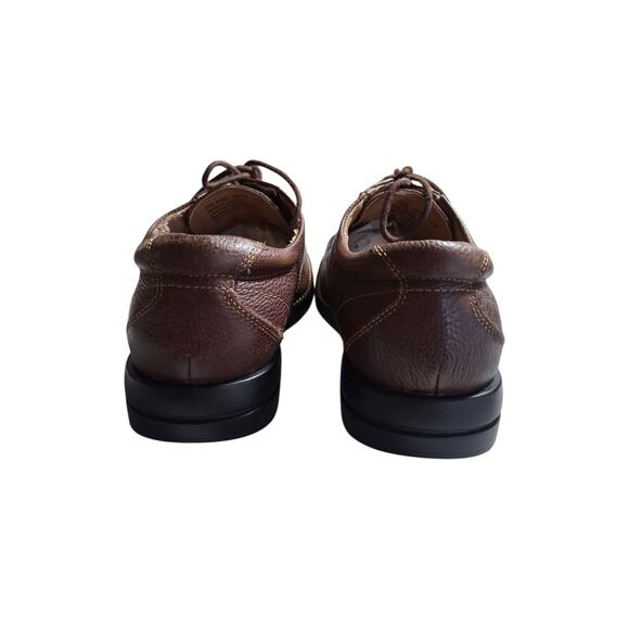 DOCKERS PRO Style Mens size 11M Brown Leather Careerwear Casual Oxford Shoes - Picture 4 of 15